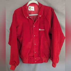Hornady Ammunition Company Vintage Corduroy Jsnap Jacket Red Size Medium
